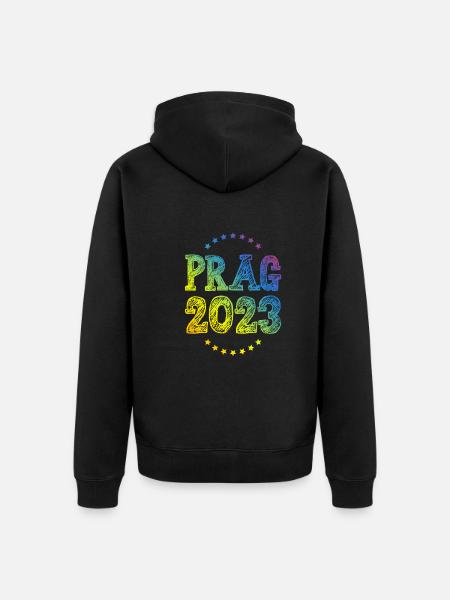 Prague 2023 - Unisex Premium Organic Zip Hoodie - black