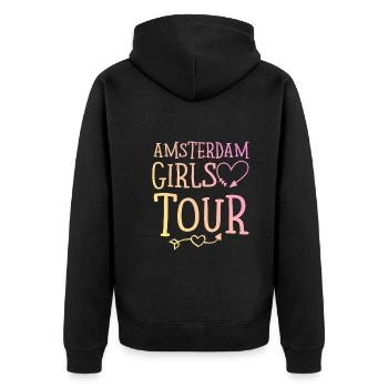 Amsterdam Girls Tour - Veste à capuche bio Premium Unisexe - noir - Dos - Nico (187cm)