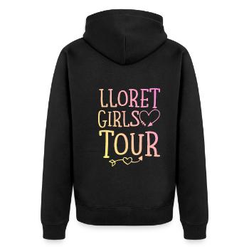 Lloret De Mar Girls Tour - Veste à capuche bio Premium Unisexe - noir - Dos - Nico (187cm)