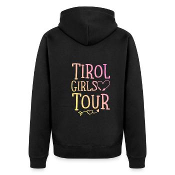 Tirol Girls Tour - Veste à capuche bio Premium Unisexe - noir - Dos - Nico (187cm)