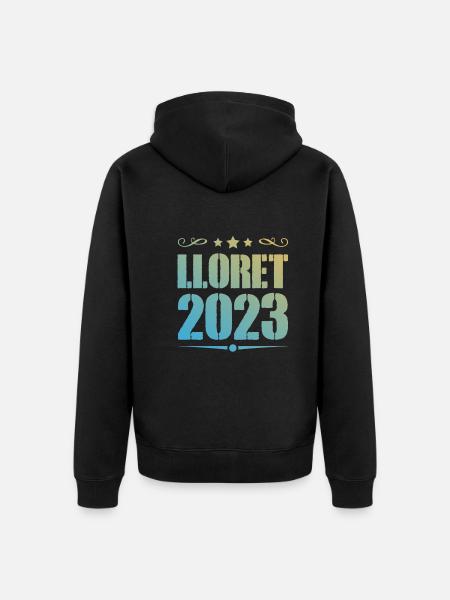 Lloret De Mar 2023 - Unisex Premium Organic Zip Hoodie - black