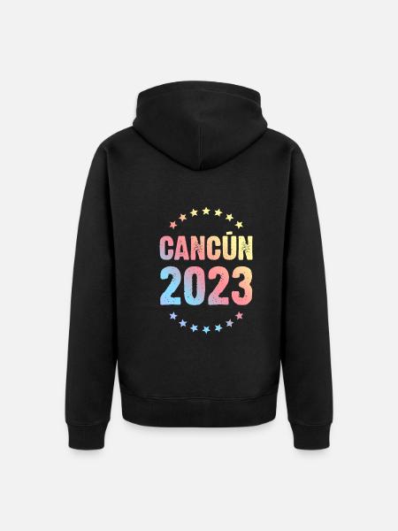 Cancún 2023 - Veste à capuche bio Premium Unisexe - noir