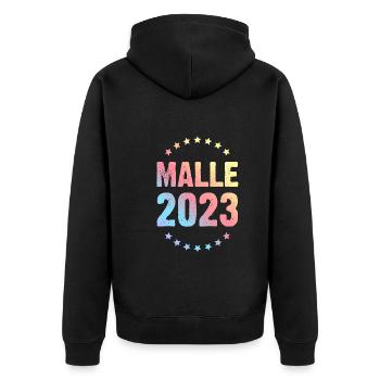 Malle 2023 - Veste à capuche bio Premium Unisexe - noir - Dos - Nico (187cm)