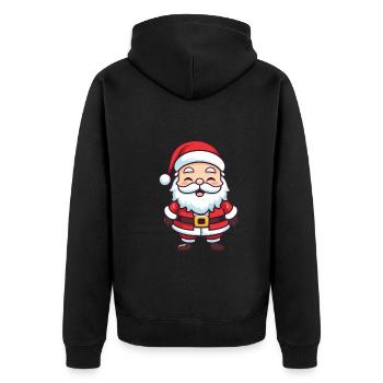 Père Noël Père Noël - Veste à capuche bio Premium Unisexe - noir - Dos - Nico (187cm)