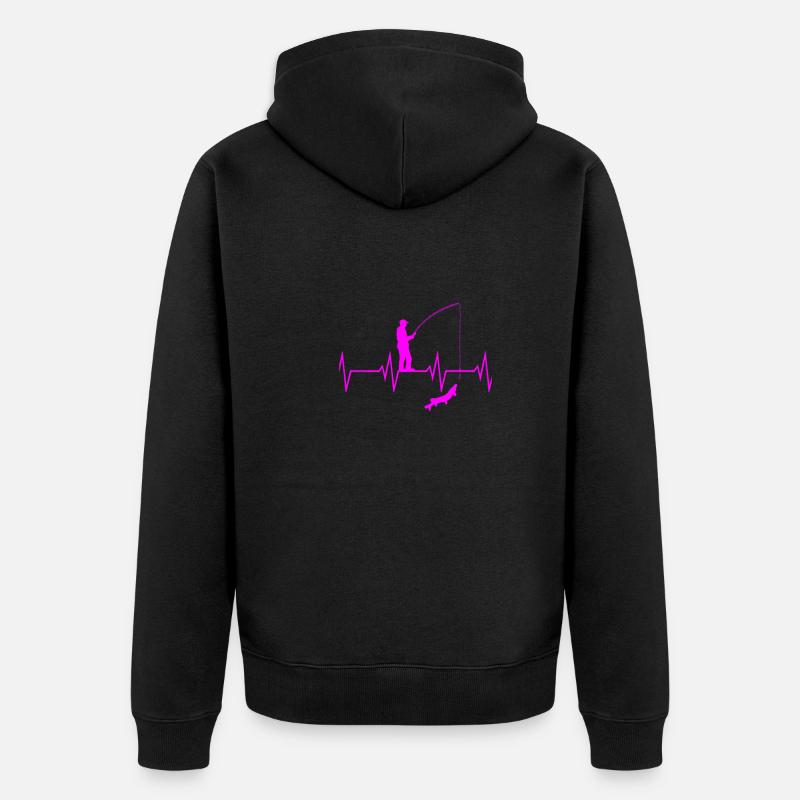 Battement de cœur d’ange - Veste à capuche bio Premium Unisexe - noir