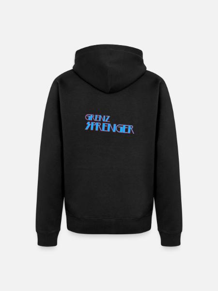 Grenzsprenger - Unisex Premium Bio Zip Hoodie - Schwarz