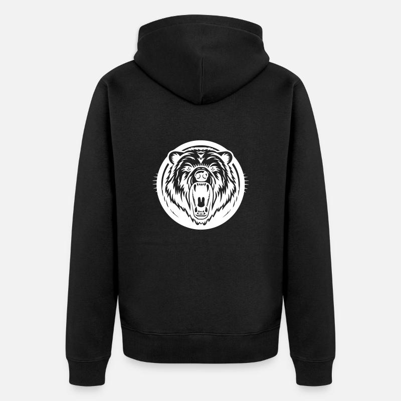 Grizzli - Veste à capuche bio Premium Unisexe - noir