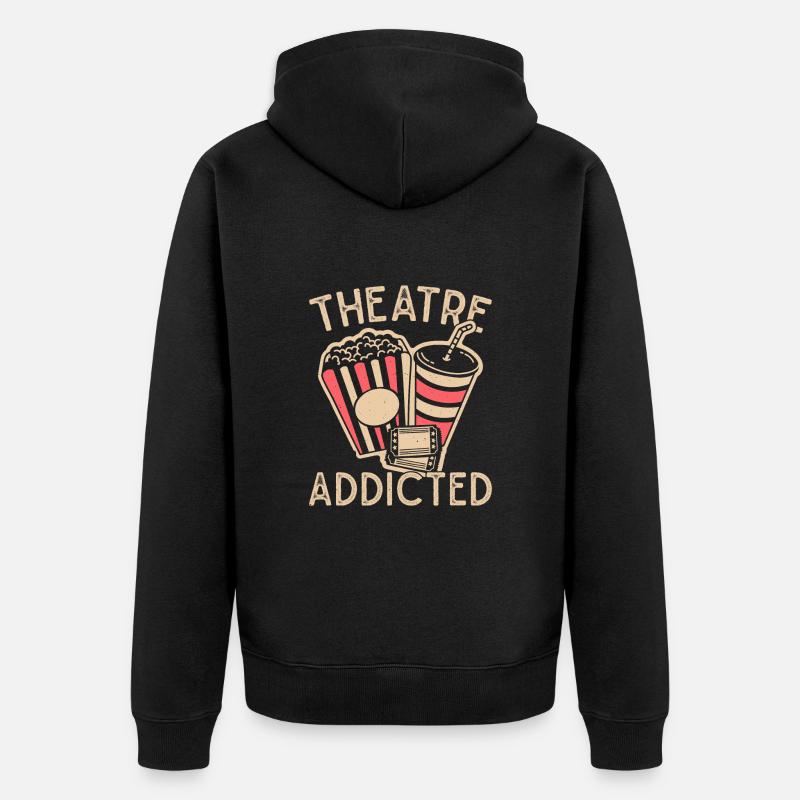 Idée cadeau Musical Addicted - Veste à capuche bio Premium Unisexe - noir