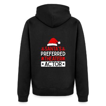 Theatre Santa's Preferred Actor Musical Theater - Unisex Premium Organic Zip Hoodie - black - Back - Nico (187cm)