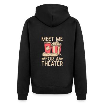 Théâtre musical Retrouvez-moi pour une scénographie théâtrale - Veste à capuche bio Premium Unisexe - noir - Dos - Nico (187cm)