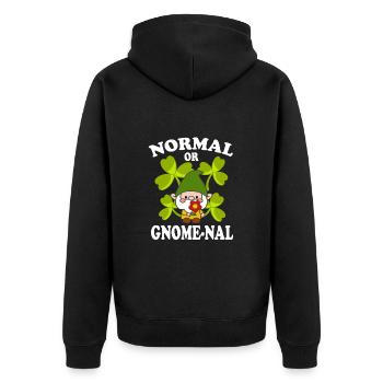 Jardinage de gnome normal ou gnome-na drôle - Veste à capuche bio Premium Unisexe - noir - Dos - Nico (187cm)