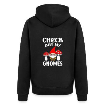 Découvrez mes gnomes Jardinage amusant de gnomes - Veste à capuche bio Premium Unisexe - noir - Dos - Nico (187cm)
