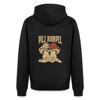 Chasse aux champignons Mushroom Buddy Mushroom Collector - Veste à capuche bio Premium Unisexe - noir - Dos - Nico (187cm)