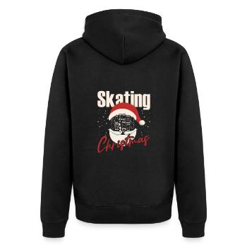 Skateboard Art Pour Garçons Filles Hommes Skateboard Cadeaux - Veste à capuche bio Premium Unisexe - noir - Dos - Nico (187cm)