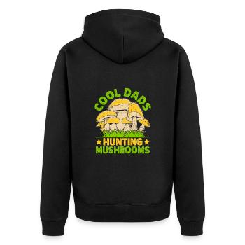 Cueillette de champignons Chasseur Cool Dads Chasse Morille - Veste à capuche bio Premium Unisexe - noir - Dos - Nico (187cm)