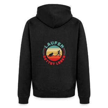 Le dicton de la bière peut difficilement fonctionner avec l’expertise - Veste à capuche bio Premium Unisexe - noir - Dos - Nico (187cm)