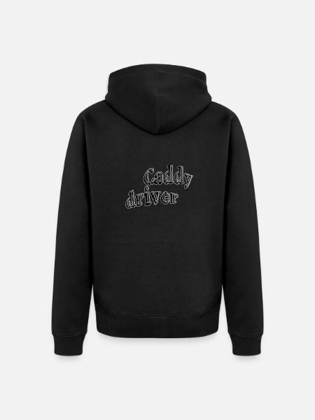 Caddy driver - Unisex Premium Bio Zip Hoodie - Schwarz