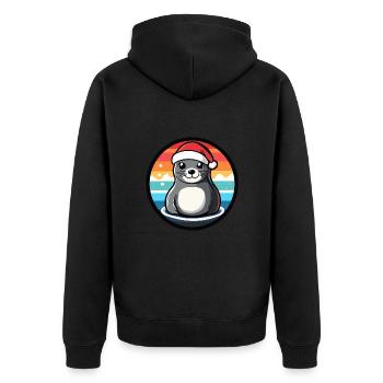 Robbe X-Mas Noël Noël - Veste à capuche bio Premium Unisexe - noir - Dos - Nico (187cm)