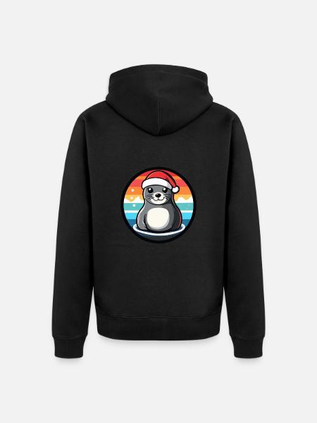 Robbe X-Mas Christmas X-Mas - Unisex Premium Organic Zip Hoodie - black