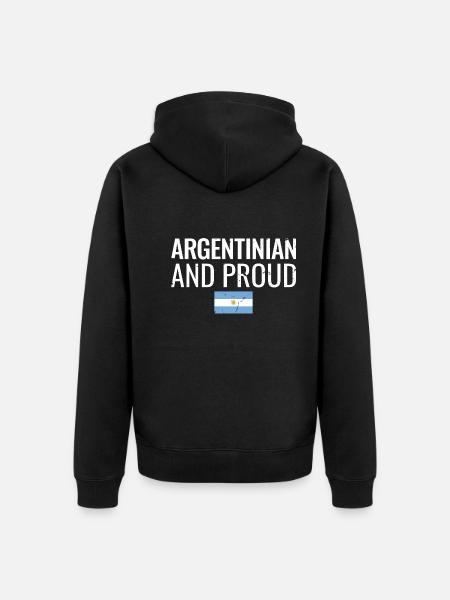 Argentin et fier Argentin Argentin - Veste à capuche bio Premium Unisexe - noir