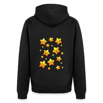 Costume d’étoile Pyjama Ciel étoilé Carnaval - Veste à capuche bio Premium Unisexe - noir - Dos - Nico (187cm)