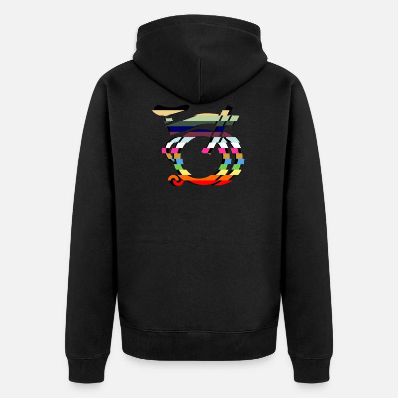 layerB - Unisex Premium Bio Zip Hoodie - Schwarz