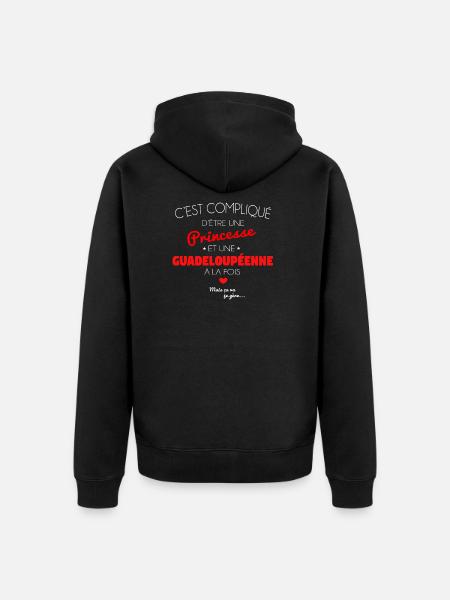 guadeloupe enne - Veste à capuche bio Premium Unisexe - noir