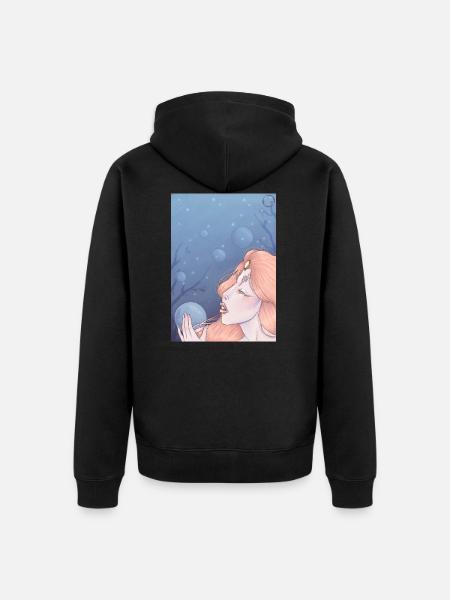 Siren (Odiana) - Unisex Premium Organic Zip Hoodie - black
