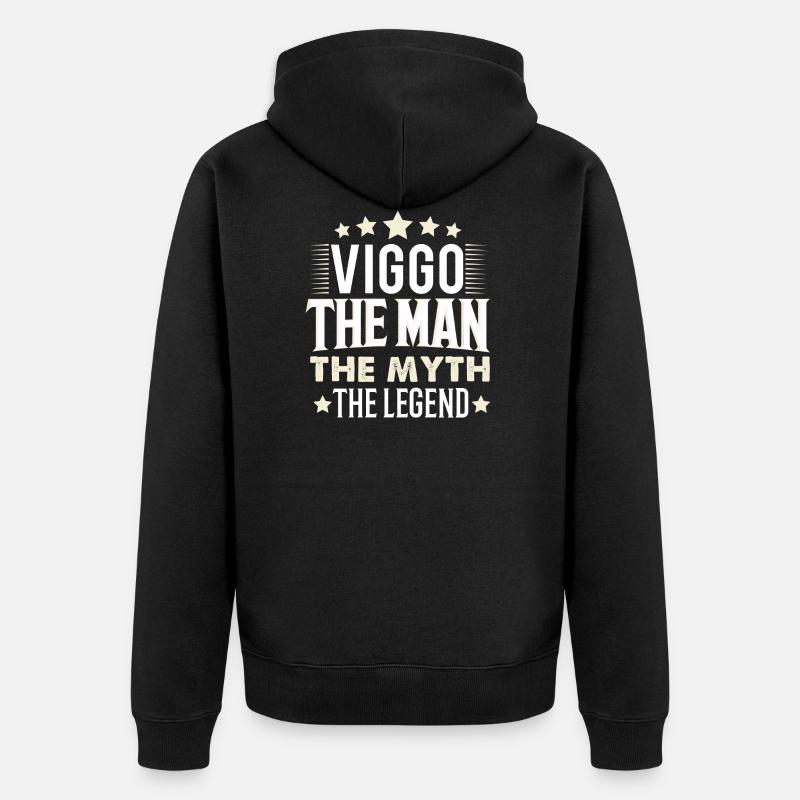Viggo - Veste à capuche bio Premium Unisexe - noir