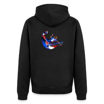 CHEMISE DE FOOTBALL FRANCE - Veste à capuche bio Premium Unisexe - noir - Dos - Nico (187cm)