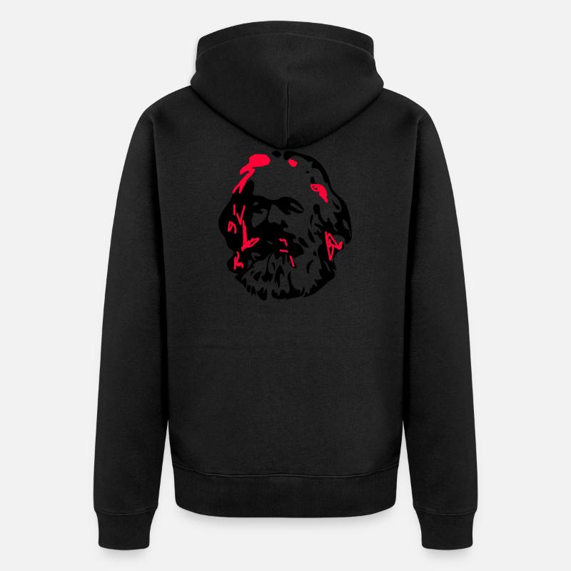 Marx - Veste à capuche bio Premium Unisexe - noir