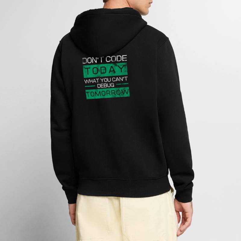 Lustiges Geschenk Programmierer Codierer Nerds Unisex Premium Bio Zip Hoodie