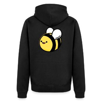 Abeille - Veste à capuche bio Premium Unisexe - noir - Dos - Nico (187cm)