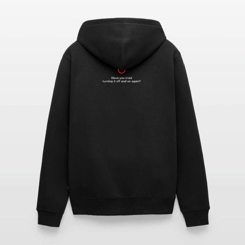 IT Techniker Computer Technik Lustig Unisex Premium Bio Zip Hoodie