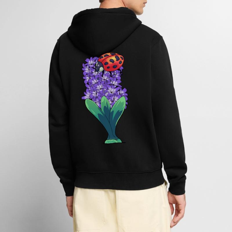 Spring Feeling Easter Ladybug Spring Nature Unisex Premium Organic Zip Hoodie