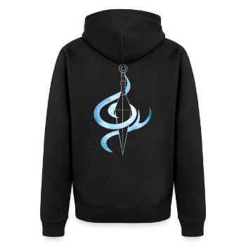 Kunai manga design - Veste à capuche bio Premium Unisexe - noir - Dos - Nico (187cm)
