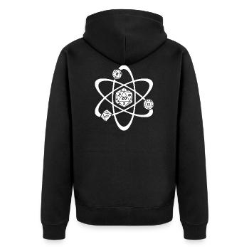 RPG Dice Atom Gamer Gaming RPG - Veste à capuche bio Premium Unisexe - noir - Dos - Nico (187cm)