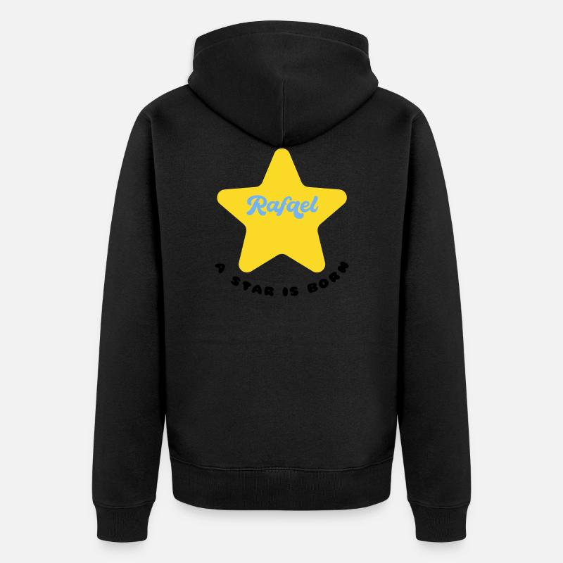 une étoile est née - Rafael - Veste à capuche bio Premium Unisexe - noir