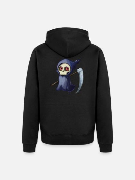 Little Death - Unisex Premium Organic Zip Hoodie - black