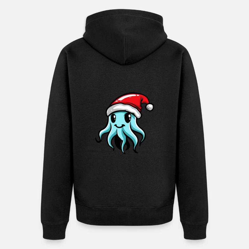 Méduse Noël - Veste à capuche bio Premium Unisexe - noir
