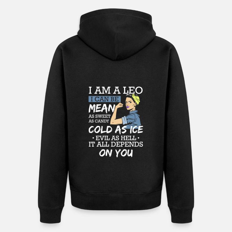 Sternzeichen Astrologie Konstellation - Unisex Premium Bio Zip Hoodie - Schwarz
