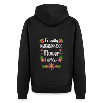 Voisins Humour Colocataires de bière - Veste à capuche bio Premium Unisexe - noir - Dos - Nico (187cm)