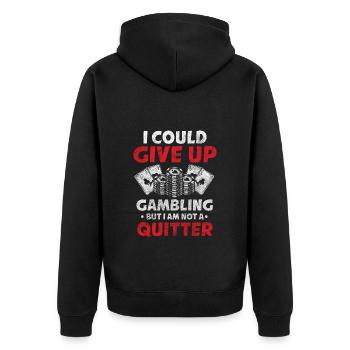 Gamble Poker Skat - Veste à capuche bio Premium Unisexe - noir - Dos - Nico (187cm)