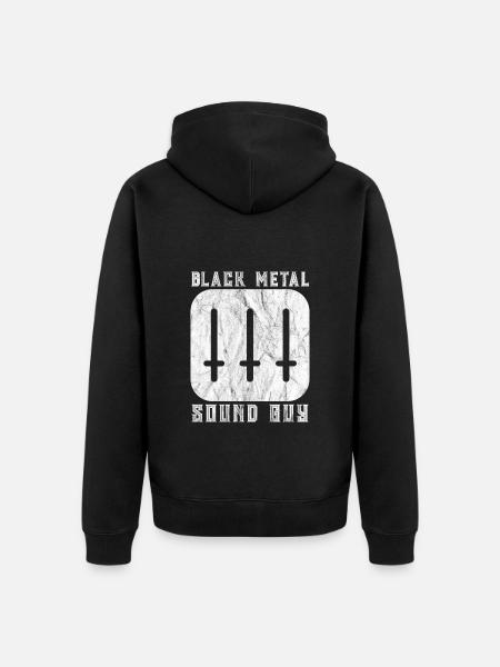 Black Metal Sound Guy - Regalo dell'ingegnere del suono - Felpa con cappuccio ecologica premium unisex - nero