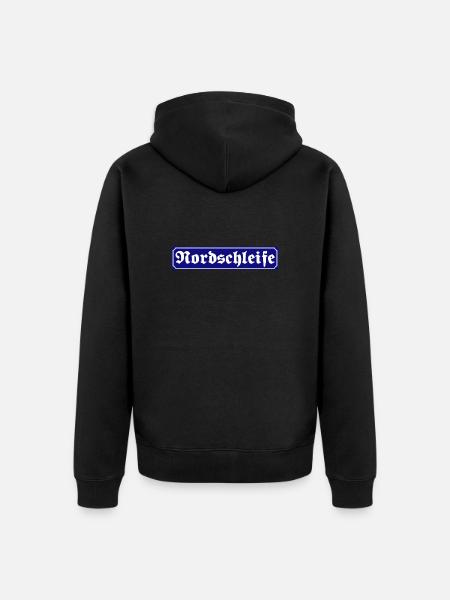 Nordschleife - Unisex Premium Bio Zip Hoodie - Schwarz