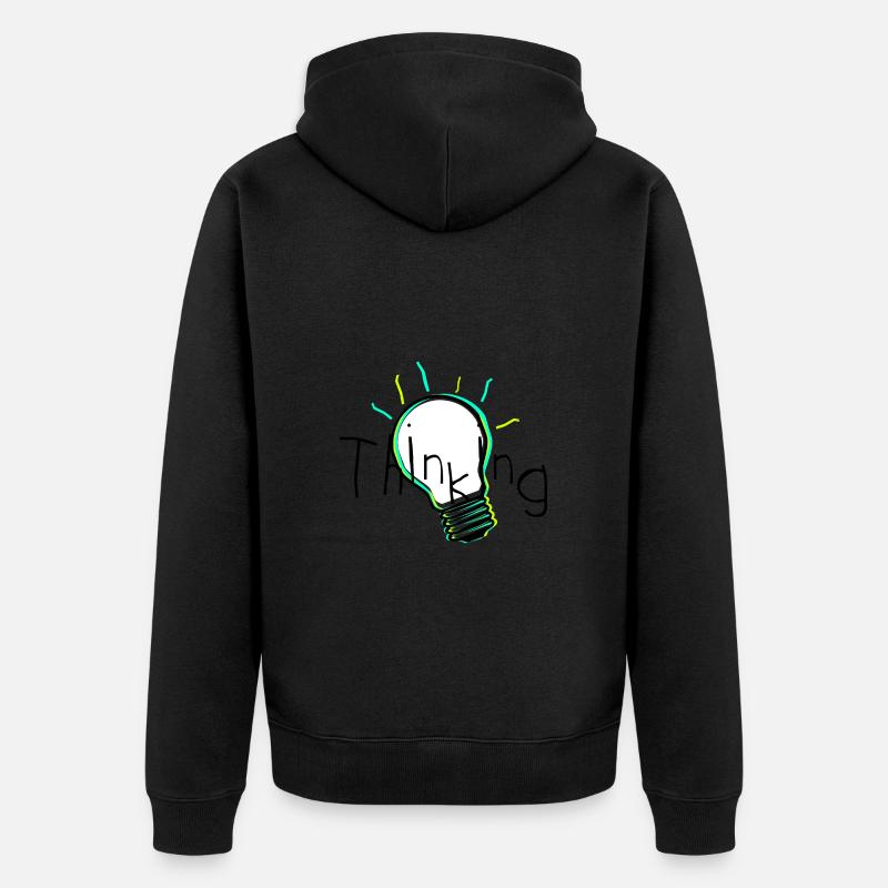 Pensée - Veste à capuche bio Premium Unisexe - noir