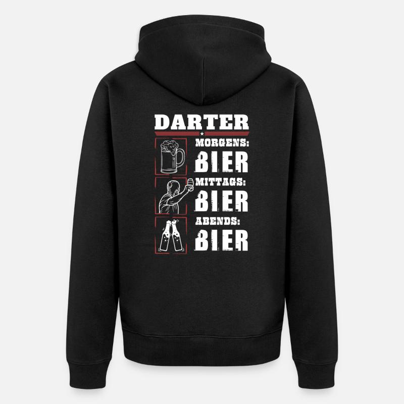 Mon quotidien de dard - Veste à capuche bio Premium Unisexe - noir