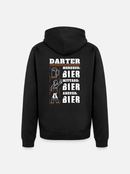 Mon quotidien de dard - Veste à capuche bio Premium Unisexe - noir