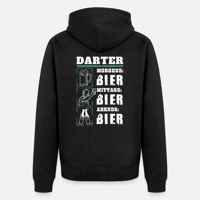 Mon quotidien de dard - Veste à capuche bio Premium Unisexe - noir
