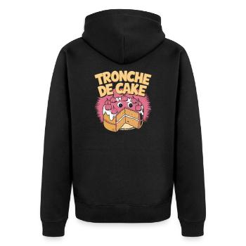 Tronche de cake - Veste à capuche bio Premium Unisexe - noir - Dos - Nico (187cm)